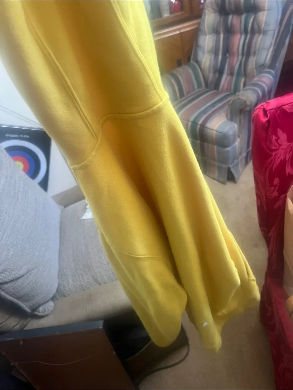 Nike Bright Yellow Pullover Hoodie with White Swoosh